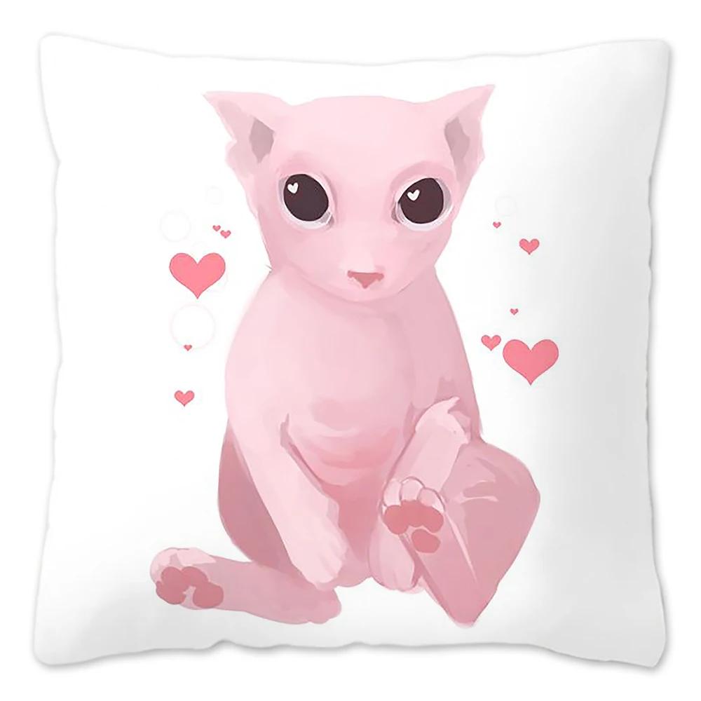 Bingus Cat Meme Pillow Case Home Decoration Funny Cushion Cover for Sofa Livingroom Throw Pillow Cover Fundas Para Cojines