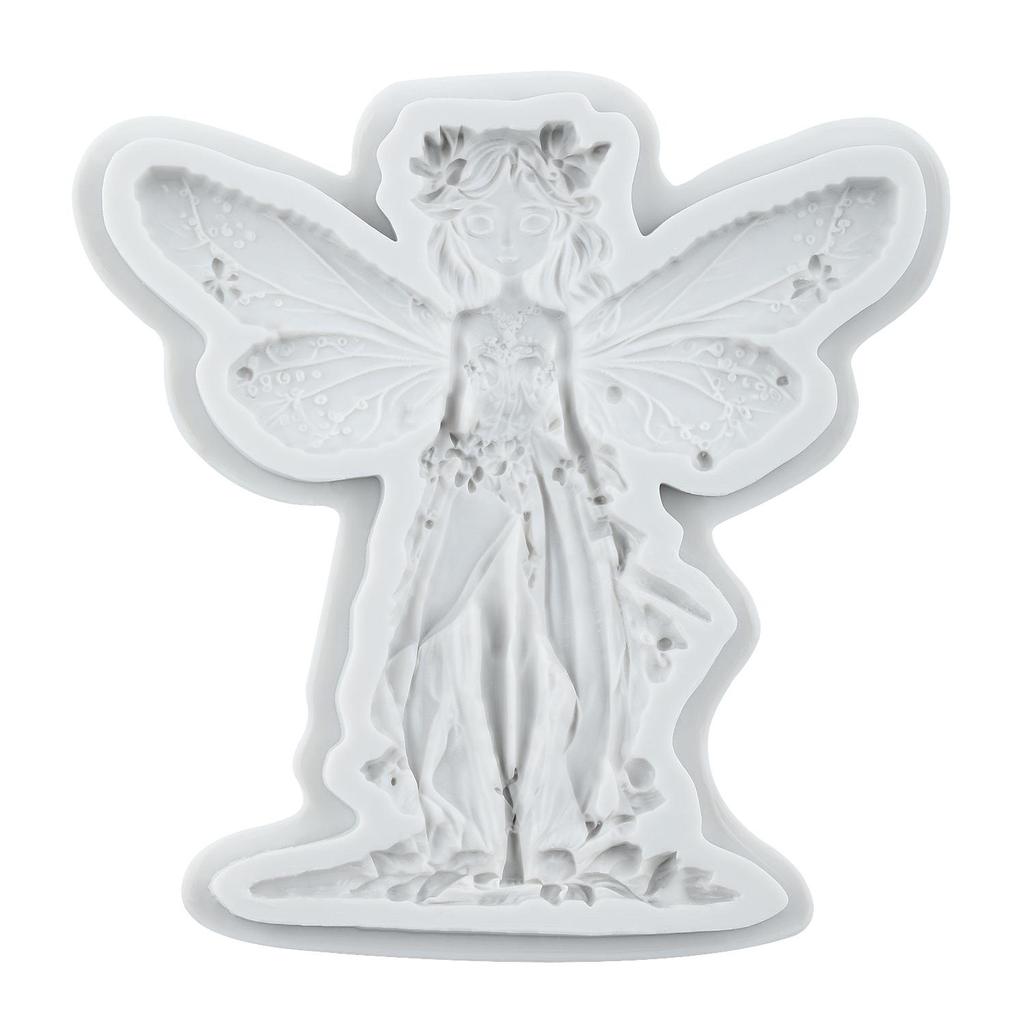 Butterfly Fairy Silicone Mold Flower Fairy Fondant Molds Cake Decorating Tools Theme Cake Dessert Decorated Chocolate Candy Mold