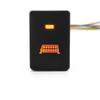 1Pc Orange LED Light Power On Off Steering Wheel Heat Switch Button For Mitsubishi Outlander Eclipse Cross Pajero Sport triton