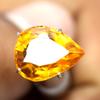 Certified 5.80 Ct Natural Orange Sapphire Perfect Pear Cut Loose Gemstone