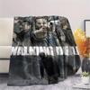 1Pc Walking Dead Print Flannel Blanket, High Quality Comfortable for All Seasons, Home Decor, Warmth and Comfort, Perfect for Gifts