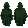 Post Apocalyptic Shawl Scarf Cloak Renaissances Medieval Hooded Scarf Shaman Cowl Halloween Wizard Costumes Women Men