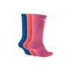 Nike Everyday Plus Lightweight Crew Socks Unisex 3 Pack Pink Blue DC7537-902