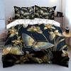 Elegant Butterfly Floral Wall Art Soft Comfortable Duvet Cover Bedding Set Included 1*Duvet Cover & 2*Pillowcases gift