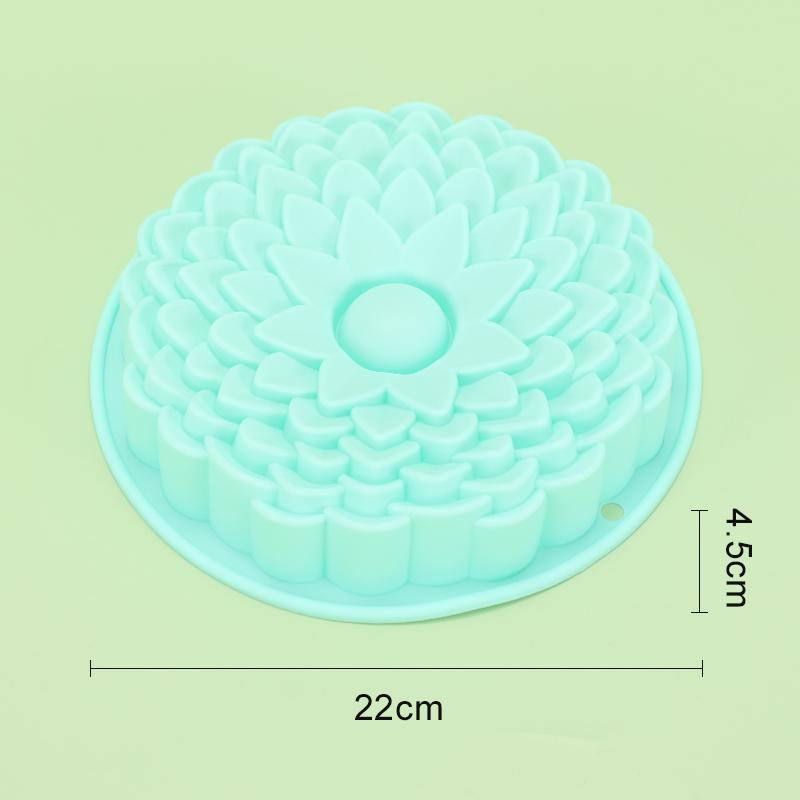3D Flower Baking Tray Silicone Cake Molds Form Mousse Pizza Pan Large Bakery Dish Bakeware Tools DIY Toast Bread Moulds Ice Tray