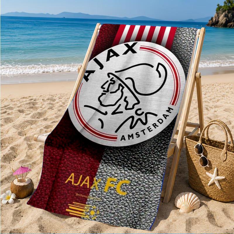 AFC Ajax Emblem Design Strandtuch, Schnelltrocknend, Pflegeleicht, Geeignet für Fitness und Strandurlaub, Sport-Essential