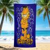 1Pc Garfield'S Purple Adventure Beach Towel Quick Dry Multiuse For Beach Pool Gym Yoga Home Travel Christmas Halloween Xmas Gift N1115