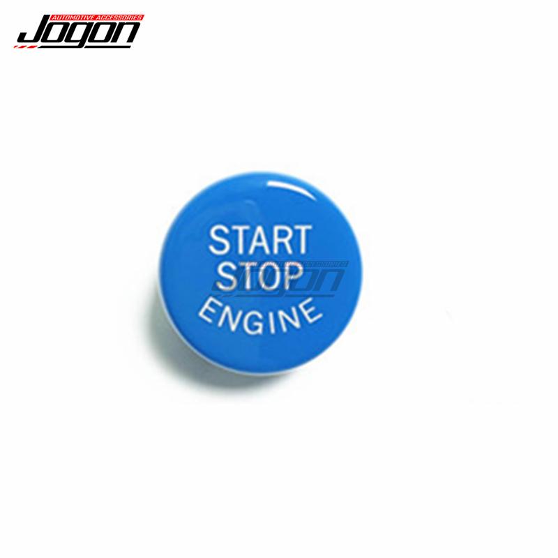 Blue M1 M2 Replace Steering Wheel Switch With Engine Start Stop Button Cover Trim For BMW F06 F06  F10 F32 F30 F22 F20