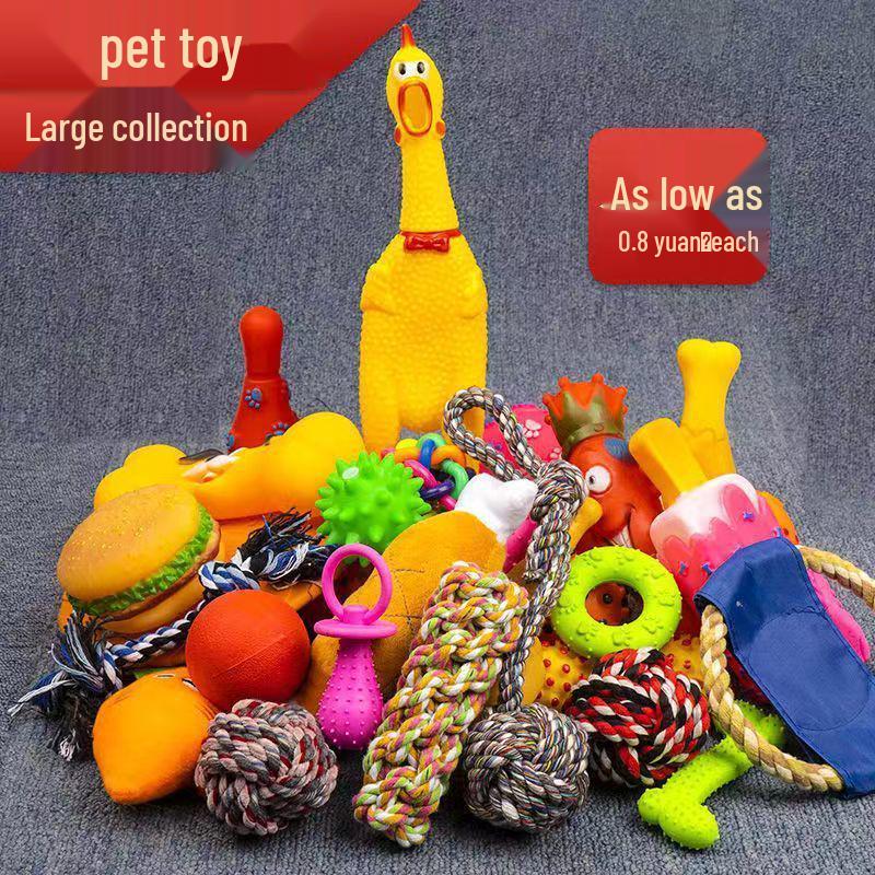Bite-Resistant Plush Squeaky Chicken Toy for Teething Puppies and Small Dogs