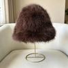 Neck Protection Fisherman Hat Thickened Cross Scarf Comfortable Faux Fur Hat Scarf  Winter