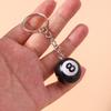 Moda Yaratıcı Bilardo Bilardo Anahtarlık Masa top anahtarlık Şanslı Siyah No.8 Anahtarlık 25mm Reçine Topu Takı Hediye