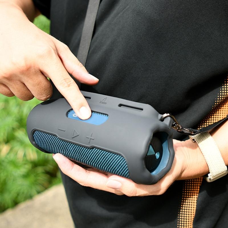 Speaker Guard Case With Detachable Carrying Strap Enhances Drop Resistance Precise Openings for Flip 7