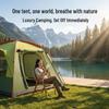 3-4 Person Double Layer Outdoor Tent: Large, Rainproof, Sun-Protected, Thickened for Camping & Home Use
