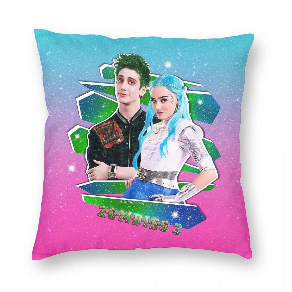 

Zombies 3 Milo Meg Zed Addison Square Pillowcase Polyester Linen Velvet Pattern Zip Throw Pillow Case Sofa Cushion Cover 18 12x12Inch