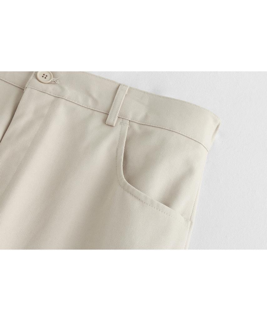 ASHOUR Dart Point Cotton Pants Cream