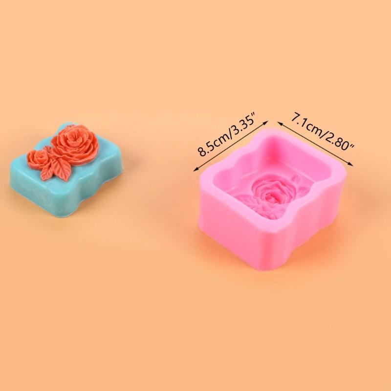 3D Rosen Duftkerzenform Bärenform Bärenkerzen Gießformen Blumenseife Gießformen Silikonform für Kerzen