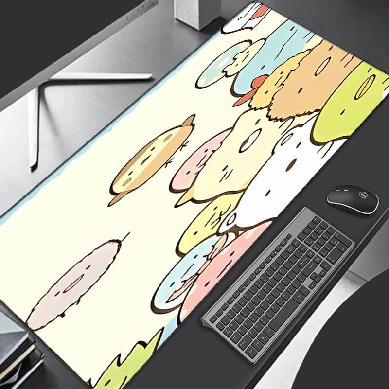 Sumikko Gurashi2 Theme Premium Non-slip Mouse Pad with Stitched Edges,Durable Rubber Material,for Desktop & Gaming Great Gifts