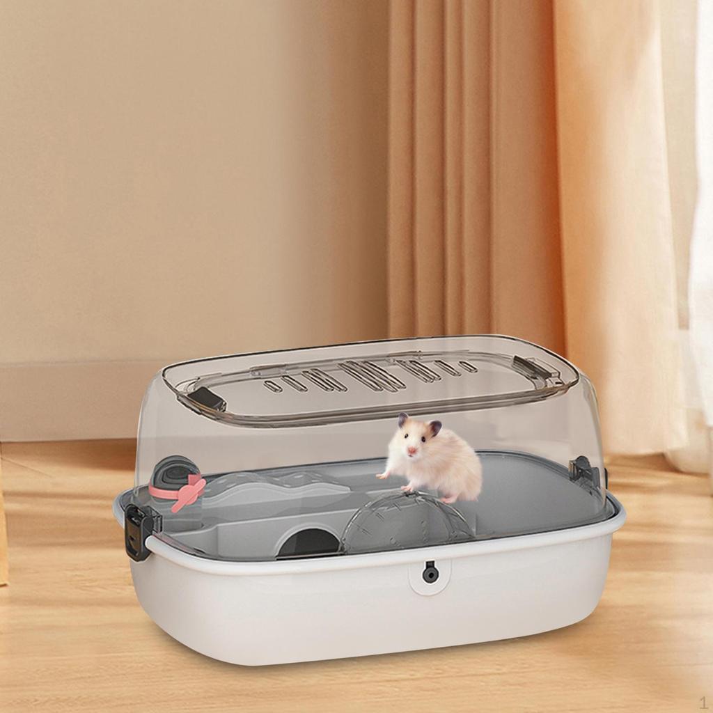 Habitat Hamster Cage Openable Top Ventilation Transparent Breathable Acrylic Small Animal for