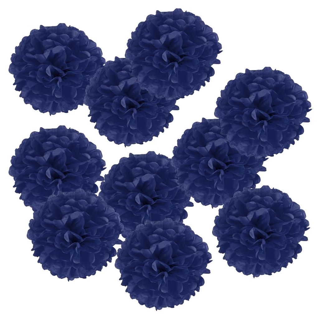 8" Tissue Pom Poms Flowers 10 Pack Paper Flower Ball for Wedding Bridal Shower Birthday Bachelorette Party Backdrop Decoration