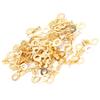 100Pcs Sturdy Structure Eye Terminal Brass Ring Cold Pressed Terminal  Low-frequency Working
