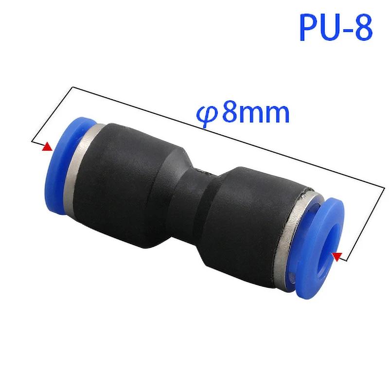Pu Pneumatic Fittings Plastic Connector PG 4mm 6mm 8mm 10/12/14mm 16mmAir Water Hose Tube Push In Straight Gas Quick Connectors