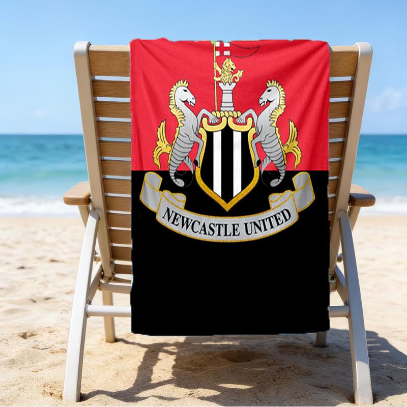Strandtuch mit aufgedrucktem Wappen, Superweiche Mikrofaser, Perfektes Geschenk zum Geburtstag, für Pool, Strand, Reisen, für Familie und Freunde
