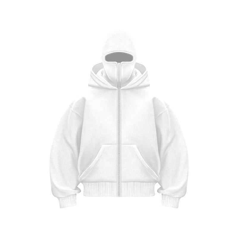 ZYLLO Y2K Neue Mode Doppel-Hoodie-Design Hoodie-Jacke Hip Hop Street Reißverschluss-Hoodie für Männer Gothic Harajuku Sweatshirt für Frauen