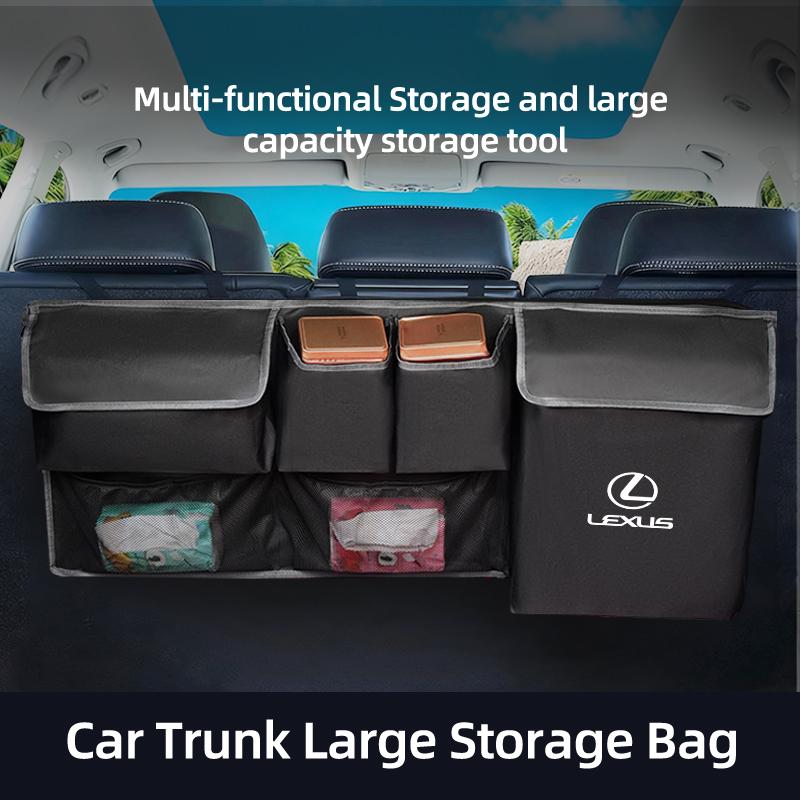 Car Seatback Organizer Tools Storage Bag Trunk Stowing Pocket For Lexus UX250h RX450h CT200h RX400h NX300h RX350 RX300 GX470