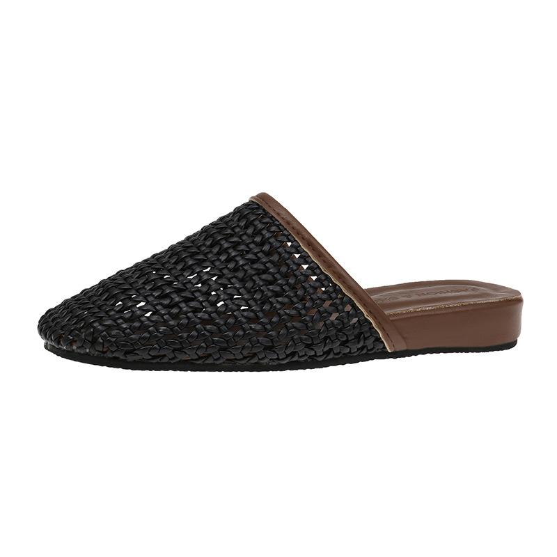 2025 Frühling neue Tasche Kopf Hausschuhe Damenmode Freizeitschuhe vielseitige flachbodige Boken Schuhe lässige Einzelschuhe