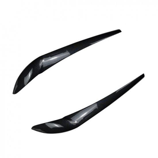 Car Front Headlight Eyebrows Lamp Eyelid Trim For BMW X3 F25 X4 F26 2014-2017 2X