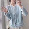 Women's Fashion Casual Solid Color Print Autumn Winter Long Sleeve O-Neck Sweaters