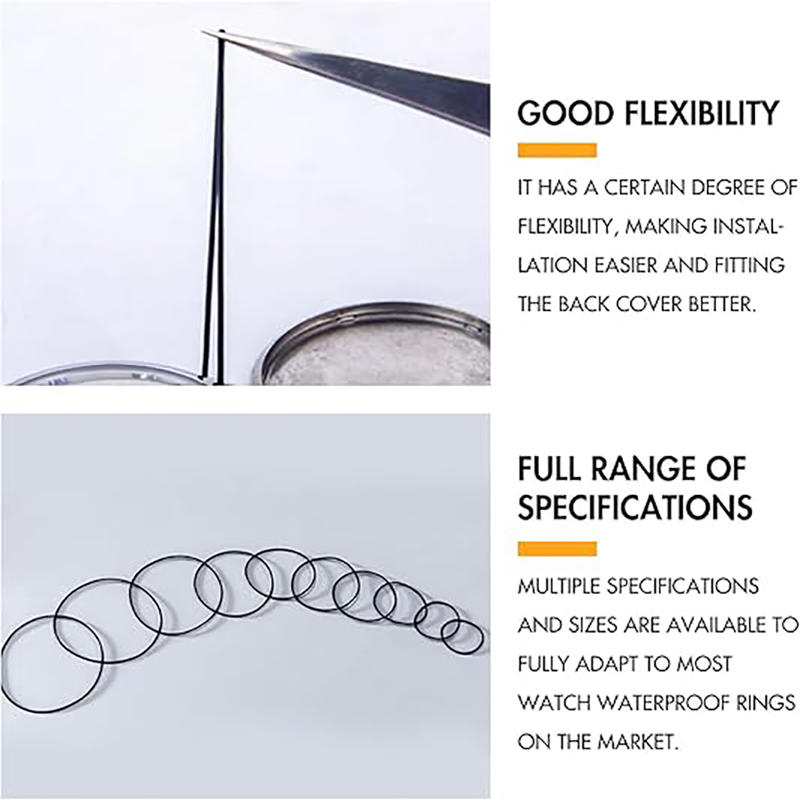 Waterproof Rubber Watch Back Cover O Ring Gasket Seal Replacement Repair Spare Part for Watchmaker  Elastic Silicone - Suitable for Home Travel Daily