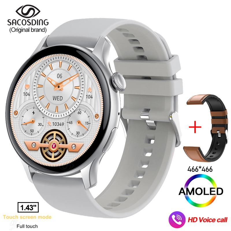Bluetooth Call Smart Watch Men Women Custom Dials Amoled Display Clock Fitness Ip68 Waterproof Sport Smartwatch For Men