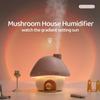 Lovely Mushroon House Air Humidifier Colourful Ambient LED Light Essential Oil Aroma Humidifier 300mL Water Tank Home Humidifier