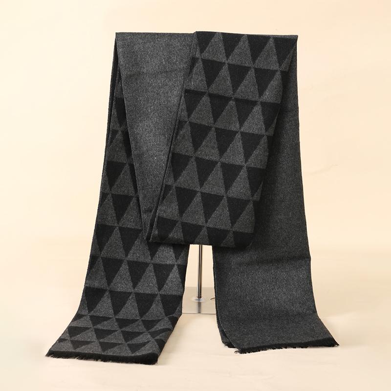 RUNMEIFA  Classic Autumn & Winter Warm Plaid Man Scarf Cashmere Wool Panama Soft Striped Long Scarf High Quality 40 Colors