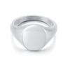Round Top Signet Ring Womens Stainless Steel Metal Pinky Rings Minimalist Everyday Jewelry gift