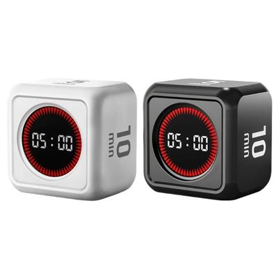Gravities Induction Cubes Shape Digital Timer LED Display Count Down Timer Time Management Tool for Study and Kitchen