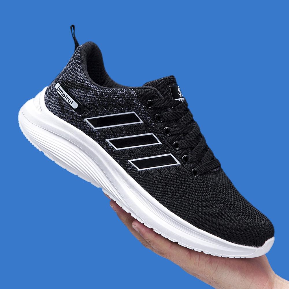 

Spring new gender-neutral men s and women s lightweight fly-woven low-top lace-up men s sports and leisure shoes 39