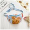 Printed Capybara Plush Crossbody Chest Bag Children Cartoon Leisure Waist Pack