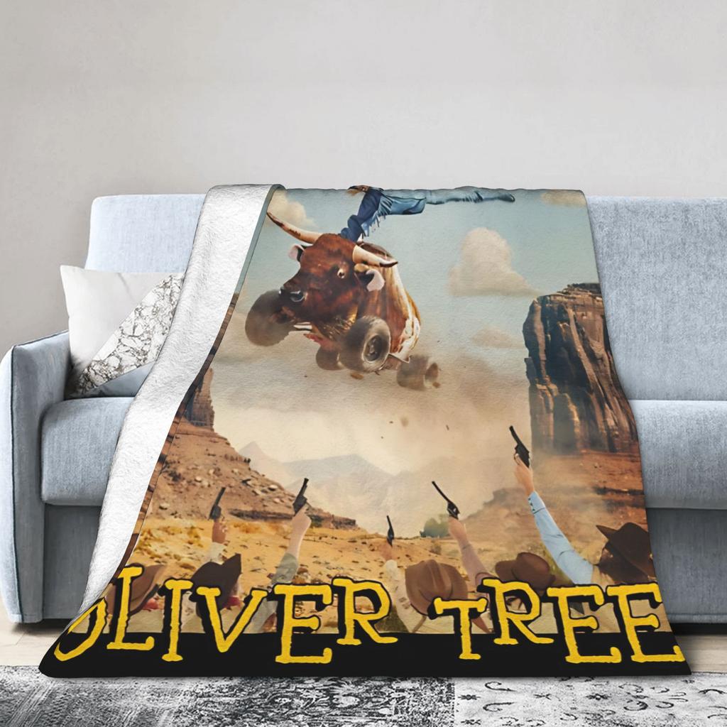Oliver Tree Cowboy Tears Album Coperta in Flanella Coperte per Divano Viaggio Trapunta Leggera