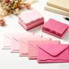 Mini Kleurrijke Envelop en Golvende Kaart Set: Roze, Blauwe, Groene Kaarten