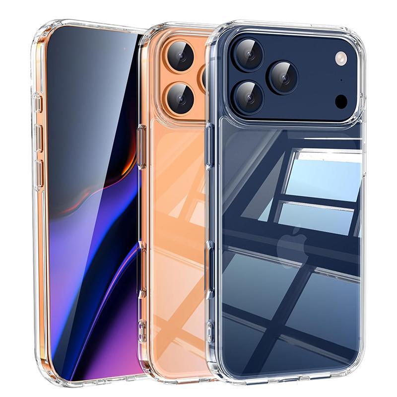 Shockproof Hybird Hard PC Case for iPhone 17 Pro Max Case Military Grade Clear Silicone TPU Phone Case for iPhone 17 Air 5G iPhone Air