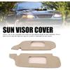 Asixxsix Sonnenschutzblende Abdeckung Schutz für 1994 bis 2004, PU-Leder Sonnenschutzblende Ersatzabdeckung Haut, Linke Fahrer- und Rechte Beifahrerseite Sonnenschutzblende