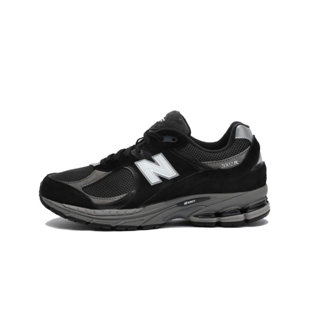 New Balance 2002R Black Dark Grey White
