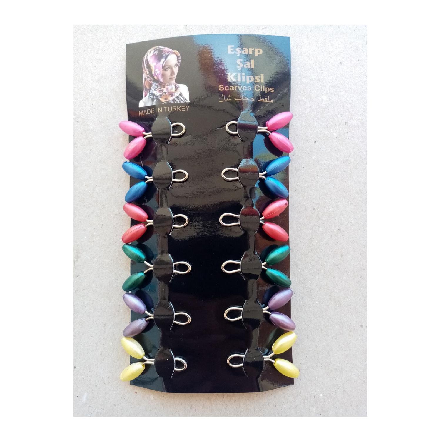 

Затискачі для шарфів і шалей (12 штук) чистий