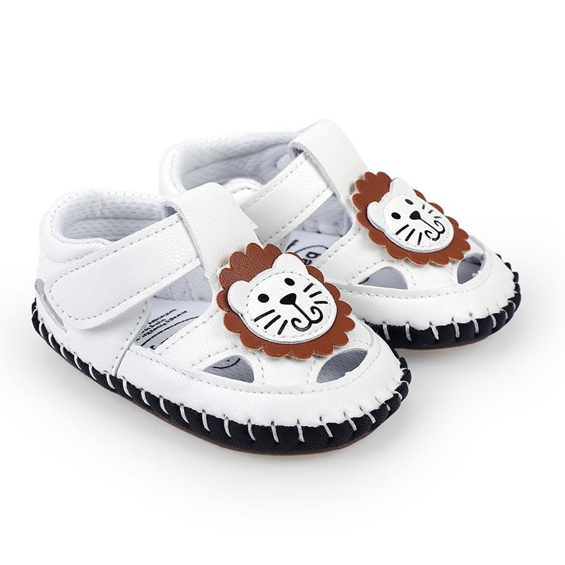 Cartoon Lion Baby Sandály Batole Chlapci První chodci Novorozenci Holčičky Boty Měkká podešev Kojenec Letní Plážové Boty