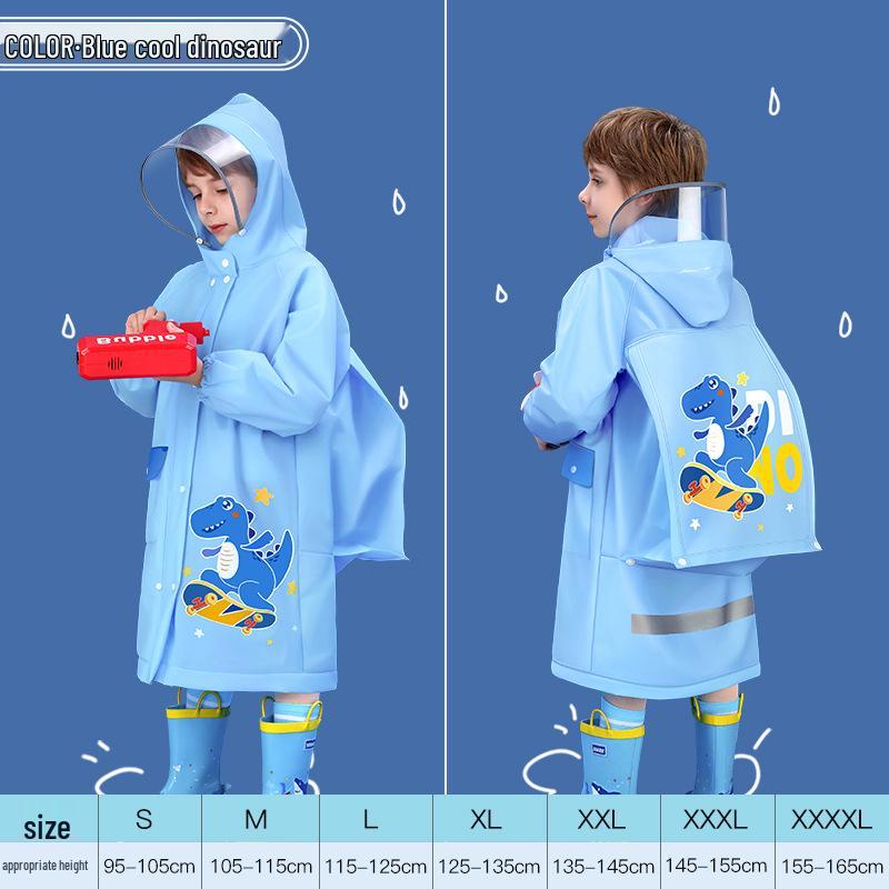 

Детский водонепроницаемый дождевик на все тело для мальчиков и девочек - Идеально подходит для детского сада и школьников Small
