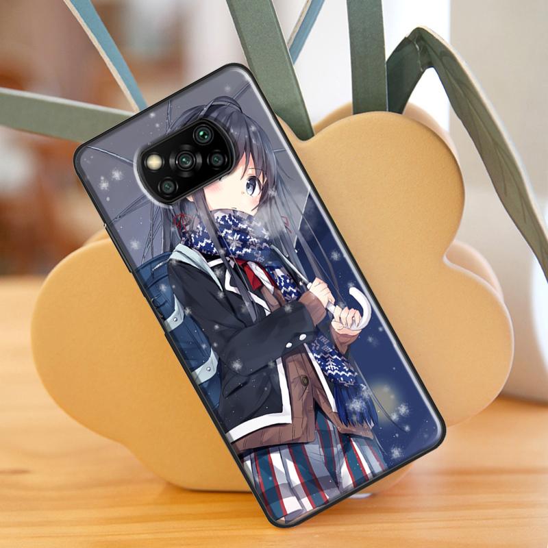 Yukino Yukinoshita Oregairu Phone Case For Xiaomi Mi 11T Pro 10T 11 Lite 11 Ultra Coque For POCO F3 X3 GT M3 M4 X3 Pro