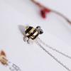 2020 Bee Shape Clavicle Chain Earring S925 Sterling  Pendant Necklace