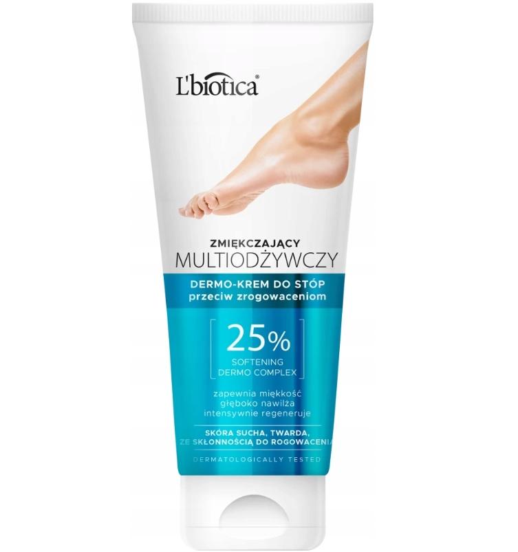 L'Biotica Zmiękczający dermo-krem przeciw zrogowaceniom do stóp, 100 ml